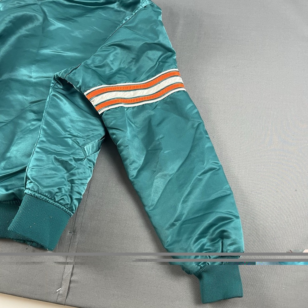 Vintage 90's Starter Pro Line Miami Dolphins Satin Football Jacket Size Medium - Picture 11 of 11